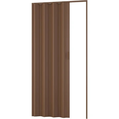 Porta d arredo per interno a soffietto noce cm 83 x 214