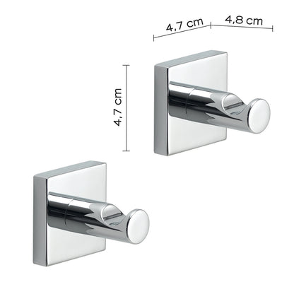Appendiabiti 2 pezzi Fuji di Gedy - Cromato by CeramicStore | Lo specialista del tuo bagno