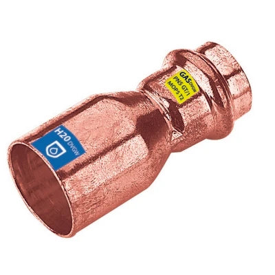 Manicotto di riduzione mf in rame a pressare acqua/gas diam. 22 x 18