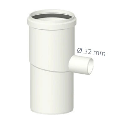 Separatore di condensa con vite analisi fumi in pps diam. 80