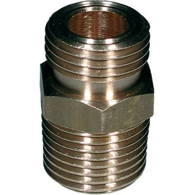 Raccordo a nipple in ottone con filettatura dx/sx 3/8m. x 20/14