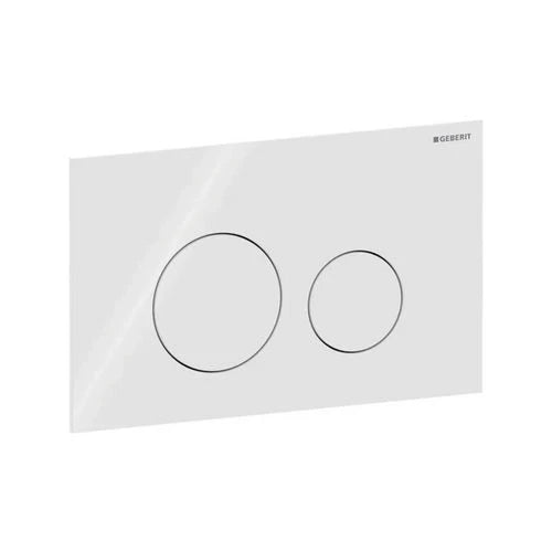 Placca di comando sigma 40 2 tasti rotondi spazzolato