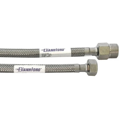 Flessibile inox modello prolungato cm. 40 mf 1/2 x 3/8