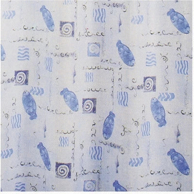 Tenda per doccia 2 lati cm. 180 x 200 mod. acquarello -