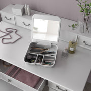 Organizer con specchio da appoggio Gedy serie Seventy - Bianco by CeramicStore | Lo specialista del tuo bagno