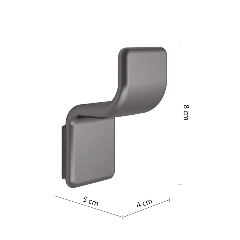 Wall-mounted coat rack in Brass and AISI 304 Steel Gedy Il Giglio series - Chrome-plated