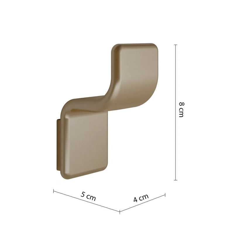 Wall-mounted coat rack in Brass and AISI 304 Steel Gedy Il Giglio series - Chrome-plated