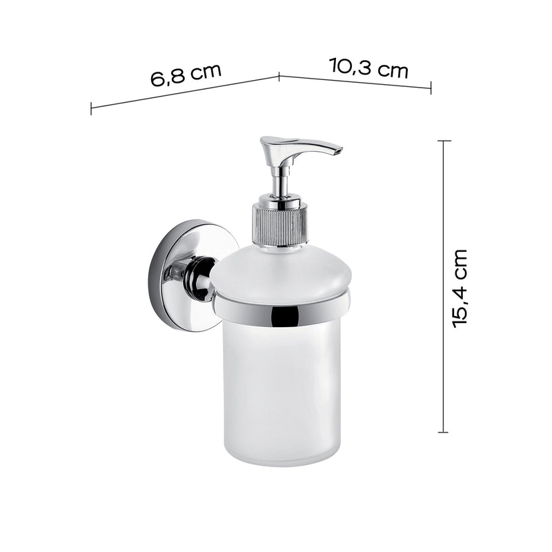 Dispenser sapone in Acciaio Inox e Cromall Gedy serie Felce - Cromato by CeramicStore | Lo specialista del tuo bagno