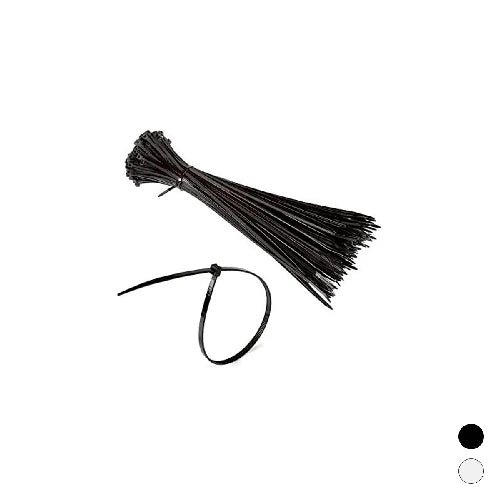 100 pz fascette di cablaggio in nylon nera 3 5 x 140 mm