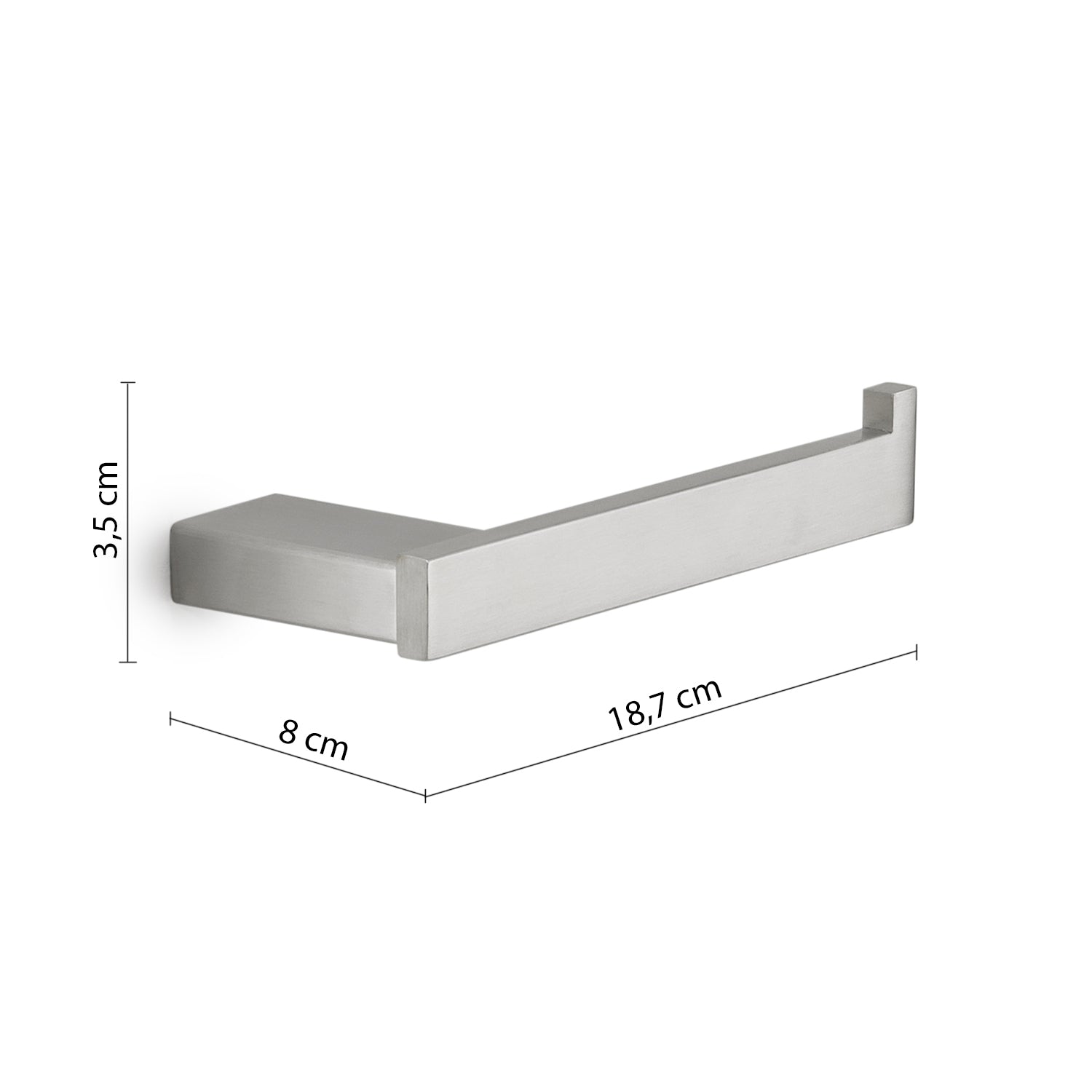 Portarotolo in Acciaio Inox AISI 304 e Cromall Maui di Gedy - Spazzolato