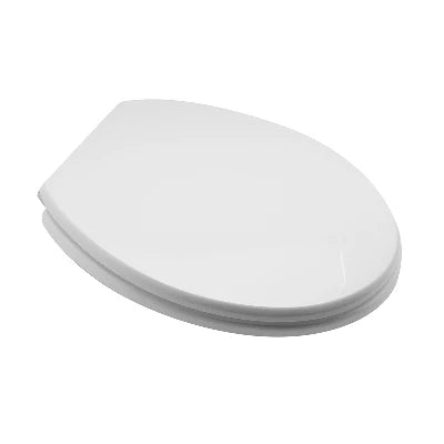 Sedile wc universale in legno bianco cerniere a passanti