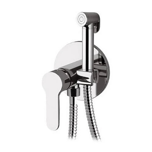 Set miscelatore a incasso con doccetta shut-off tonda cromo