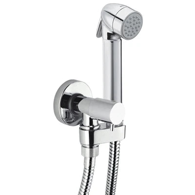 Set doccia completo mod. talita-gom con pulsante ottone cromo