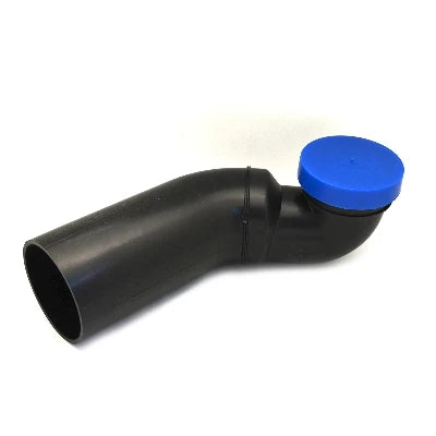 Curva wc orizzontale con or e tappo sx 90/110