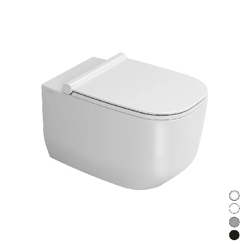 Vaso sospeso alba rimless bianco opaco