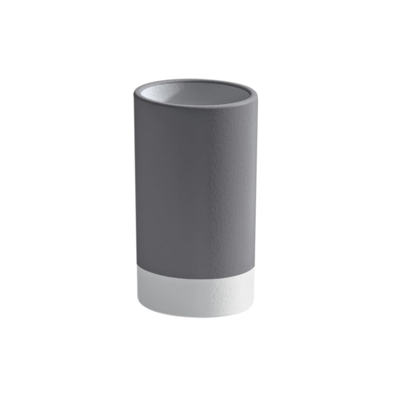 Portaspazzolini in ceramica Gedy serie New Mizar - Grigio