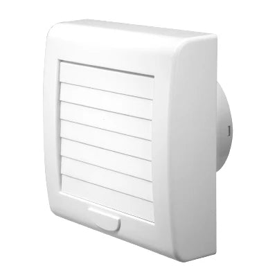 Aspiratore elicoidale a serranda da parete per foro 98 / 155x165 mm