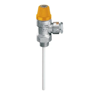 Valvola di sicurezza combinata temperatura e pressione m 1/2 x diam. 15 6 bar