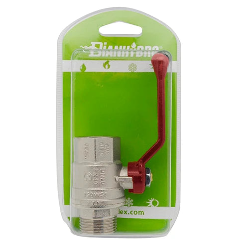 Valvola a sfera mf con leva blister 3/4 dn 20 pn 40