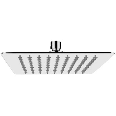 Soffione doccia quadro ultra slim acciaio inox cm 40x40