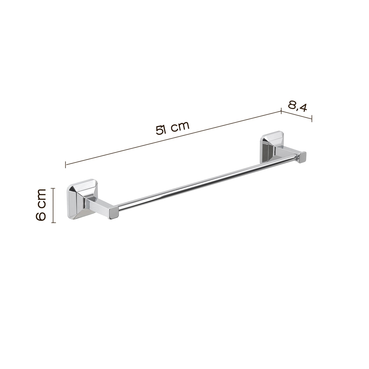 Portasalviette da muro con ventosa Gedy Ventus cm 45 in Acciaio Inox by CeramicStore | Lo specialista del tuo bagno
