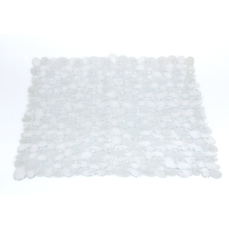 Tappeto antiscivolo doccia 54x54 modello River di Gedy - Trasparente by CeramicStore | Lo specialista del tuo bagno