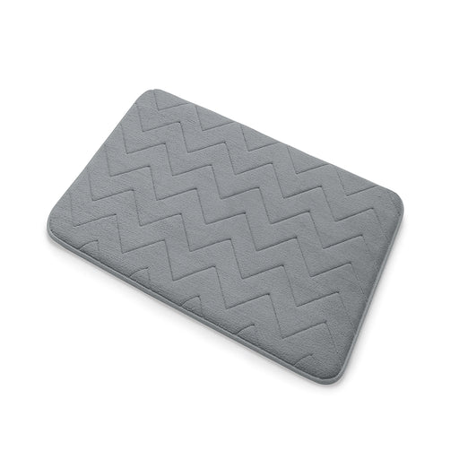 Tappeto 40x60 in memory foam con fondo antiscivolo Mousse di Gedy - Grigio by CeramicStore | Lo specialista del tuo bagno