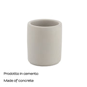 Portaspazzolini in cemento Gedy serie Giunone - Grigio