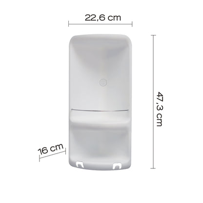 Portaoggetti doccia angolare Caesar in Acciaio Inox di Gedy - Bianco by CeramicStore | Lo specialista del tuo bagno