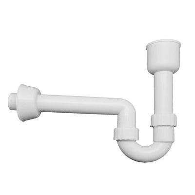 Sifone ad allaccio per scarico orinatoio in pp bianco diam. 40/50