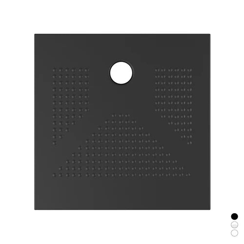 Piatto doccia h3.6 quadro in ceramica bianco opaco cm 90 x 90 h.3 6