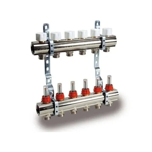 Collettore di distribuzione premontato serie cd 10 vie 1 x 3/4ek