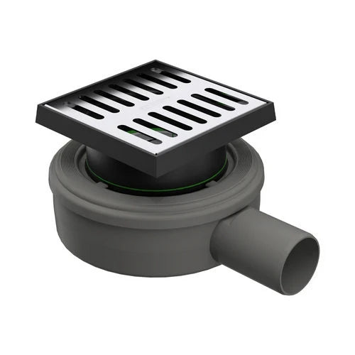 Piletta scarico microdrain pavimento scarico d. 40 mm 10x10cm