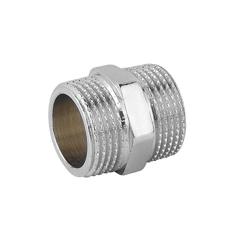 Niplles doppio mm ottone cromo 3/8