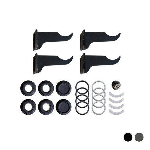 Kit di fissaggio per radiatori colorati 1/2 black coffee