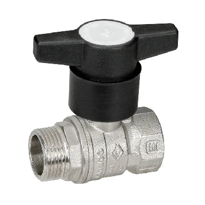 Valvola a sfera maschio/femmina con prolunga nylon 1/2 dn 14 pn 40