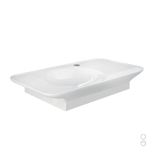 Lavabo sospeso valet da 92 cm ripiano a dx bianco opaco