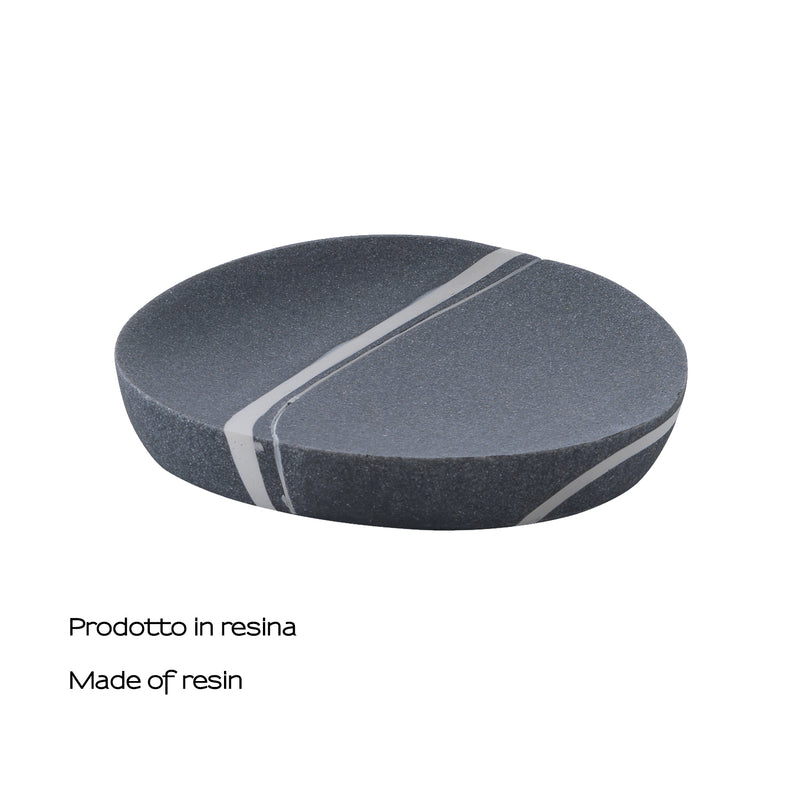 Portasapone da appoggio Gedy serie Yvonne - Grigio