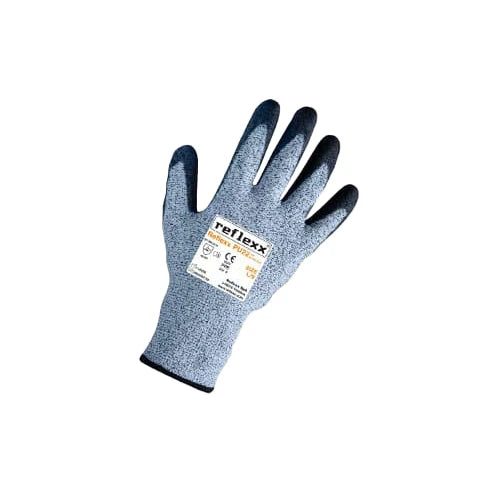 Paar schnittfeste, mit Polyurethan beschichtete Handschuhe PU22, Größe L