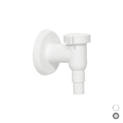 Raccordo sifone lavatrice esterno con valvola non ritorno diam. 32 bianco