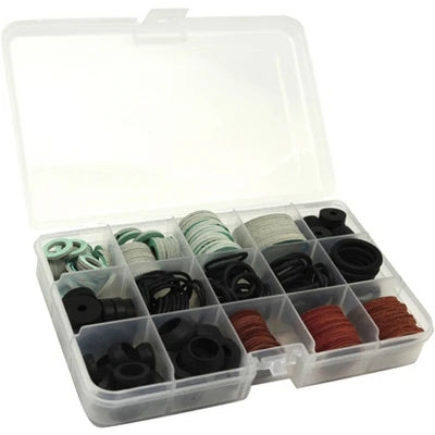 Scatola assortita 222 pz guarnizioni in 15 mini-box -