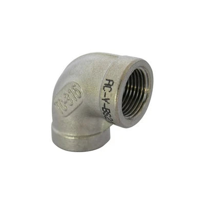Gomito a 90 ff acciaio inox 3/4