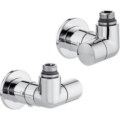 Valvola termostatizzabile detentore doppia squadra cromo versione s 1/2 23 p. 1 5 cromo