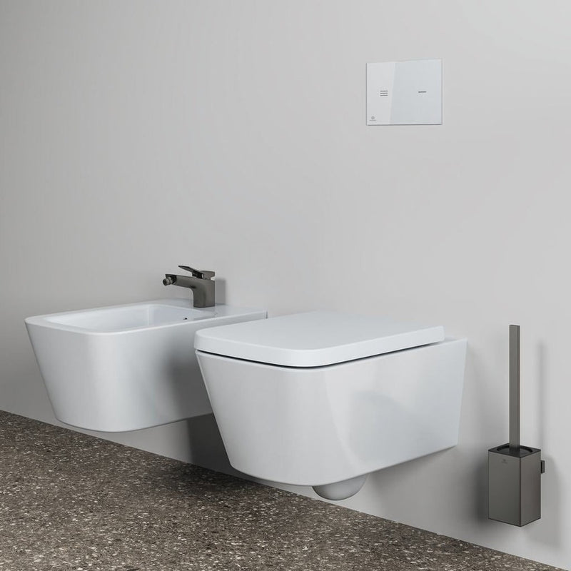 Sanitari sospesi Ideal Standard Blend Cube vaso con AquaBlade, Bidet e sedile soft close