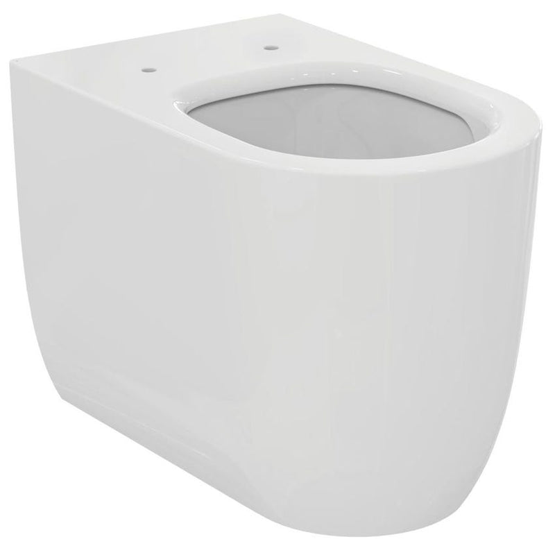 Sanitari Filo muro scarico traslato Ideal Standard Blend Curve vaso con AquaBlade, Bidet e sedile soft close