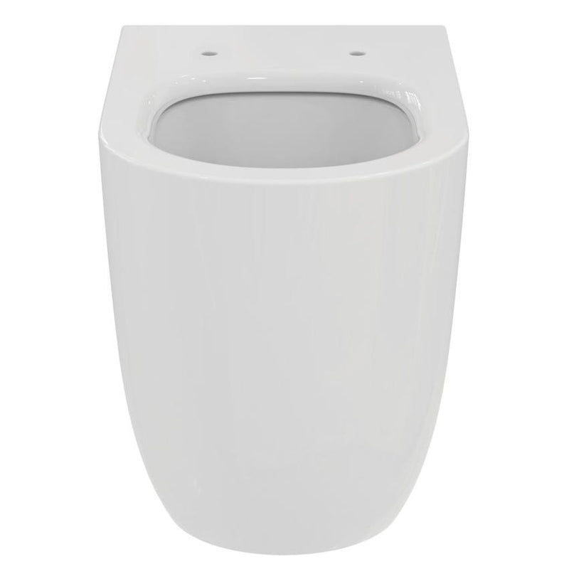 Sanitari Filo muro scarico traslato Ideal Standard Blend Curve vaso con AquaBlade, Bidet e sedile soft close
