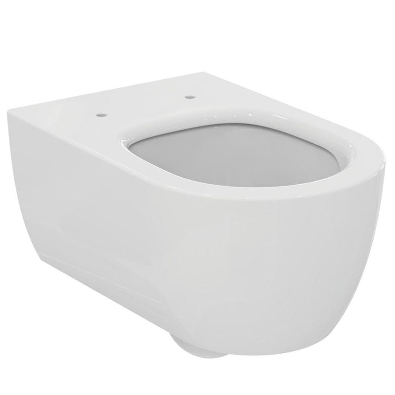 Sanitari sospesi Ideal Standard Blend Curve vaso con AquaBlade, Bidet e sedile soft close