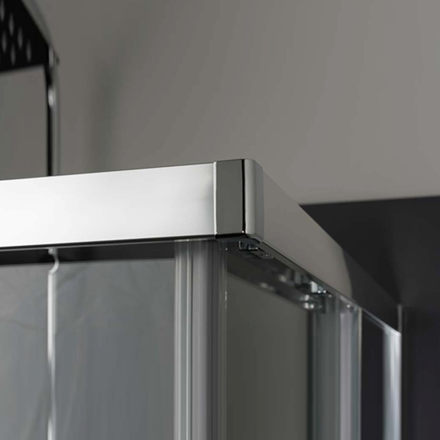 Shower enclosure three sides 90x70x70 cm model Loop with corner sliding door 6 mm crystal anti-limescale Smart Clean