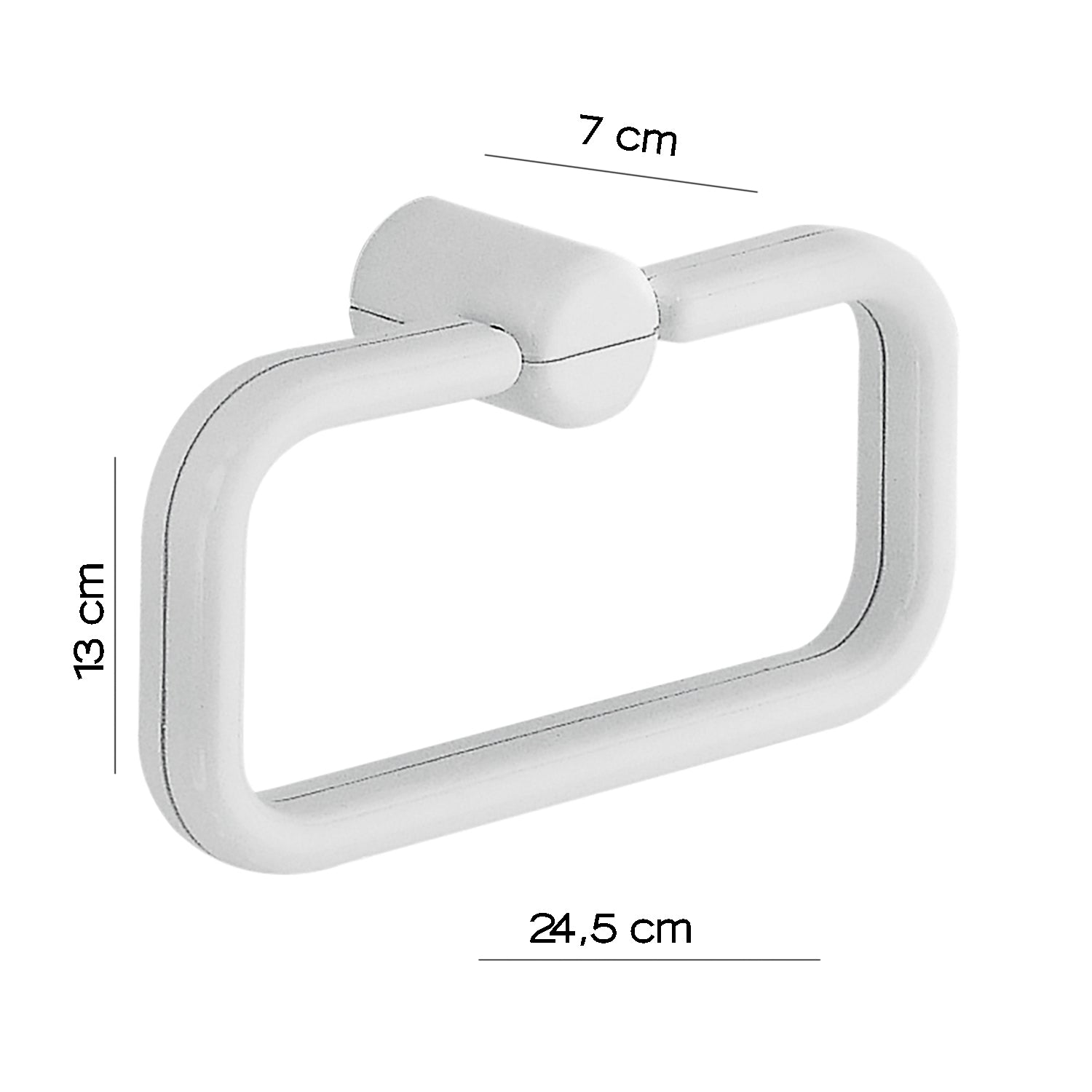 Portasalviette ad anello a muro di Gedy serie 2900 - Bianco by CeramicStore | Lo specialista del tuo bagno