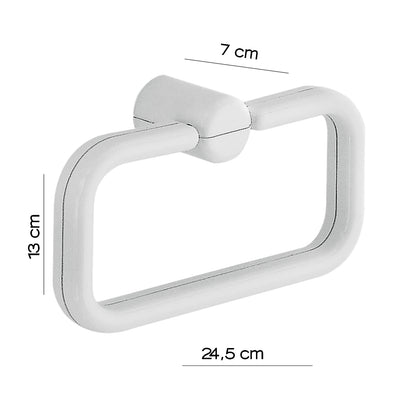 Portasalviette ad anello a muro di Gedy serie 2900 - Bianco by CeramicStore | Lo specialista del tuo bagno